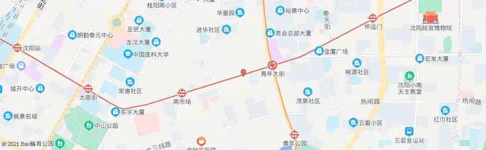 沈阳十一纬路二经街_公交站地图_沈阳公交_妙搜公交查询2024