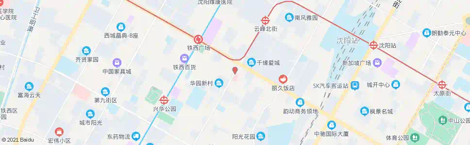 沈阳云峰街建设大路_公交站地图_沈阳公交_妙搜公交查询2024