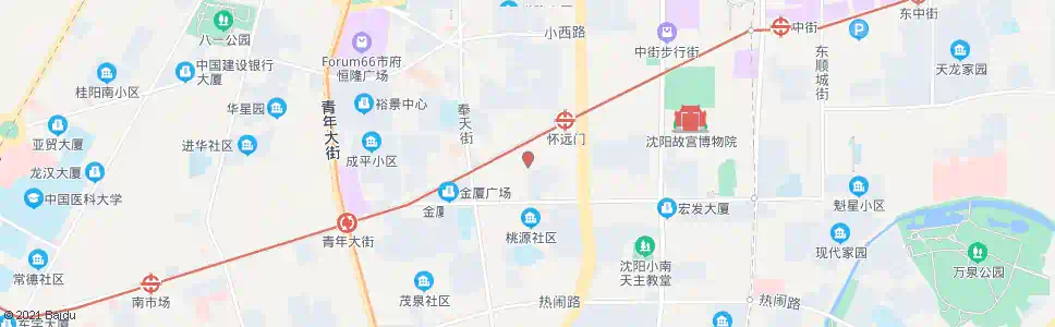 沈阳万寿寺街大西路_公交站地图_沈阳公交_妙搜公交查询2024