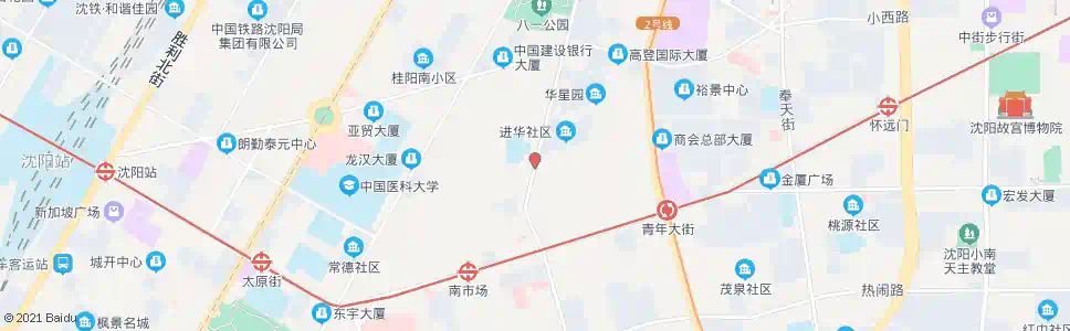 沈阳沈阳日报社_公交站地图_沈阳公交_妙搜公交查询2024