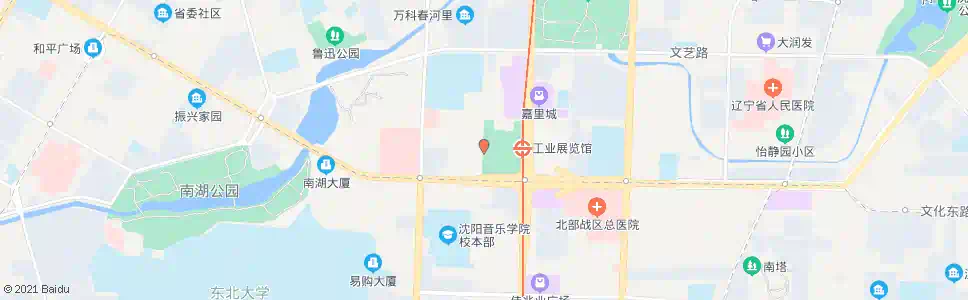 沈阳展览馆_公交站地图_沈阳公交_妙搜公交查询2024