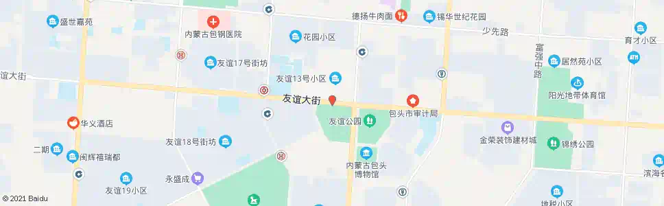 包头友谊广场_公交站地图_包头公交_妙搜公交查询2024