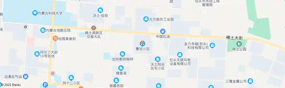 包头曹钦小区_公交站地图_包头公交_妙搜公交查询2024