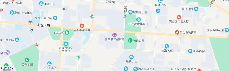 包头金荣装饰建材城_公交站地图_包头公交_妙搜公交查询2024