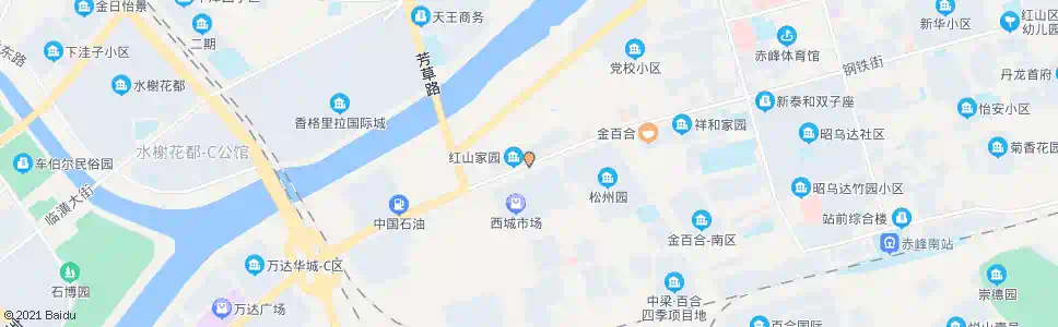 赤峰西城菜市场_公交站地图_赤峰公交_妙搜公交查询2024