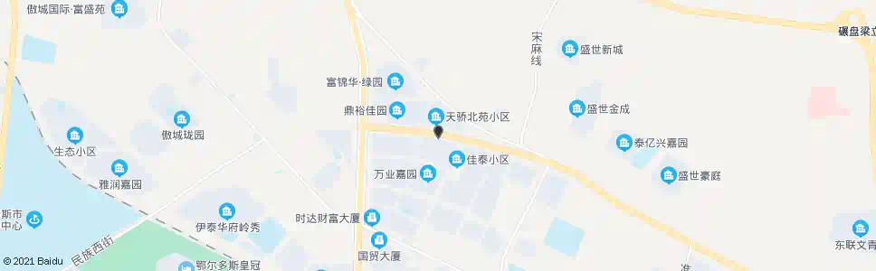 鄂尔多斯天骄北苑_公交站地图_鄂尔多斯公交_妙搜公交查询2024