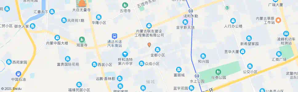 呼和浩特呼市东大肛肠医院_公交站地图_呼和浩特公交_妙搜公交查询2024