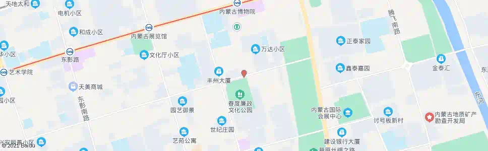 呼和浩特春度公园_公交站地图_呼和浩特公交_妙搜公交查询2024