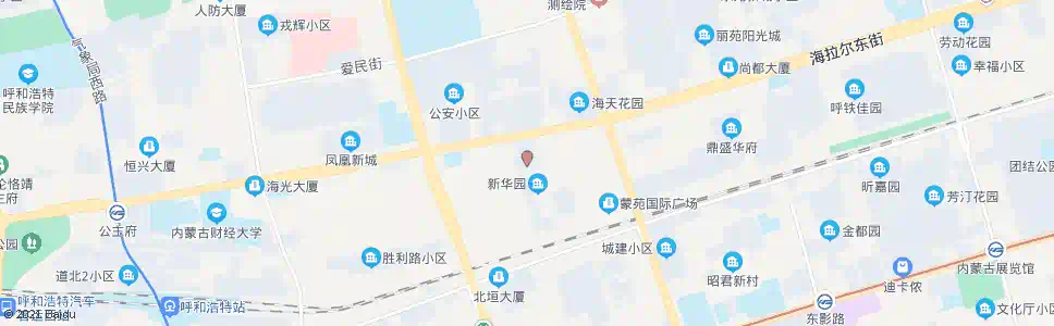 呼和浩特紫藤花园_公交站地图_呼和浩特公交_妙搜公交查询2024