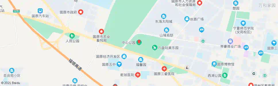 固原中心公园_公交站地图_固原公交_妙搜公交查询2024