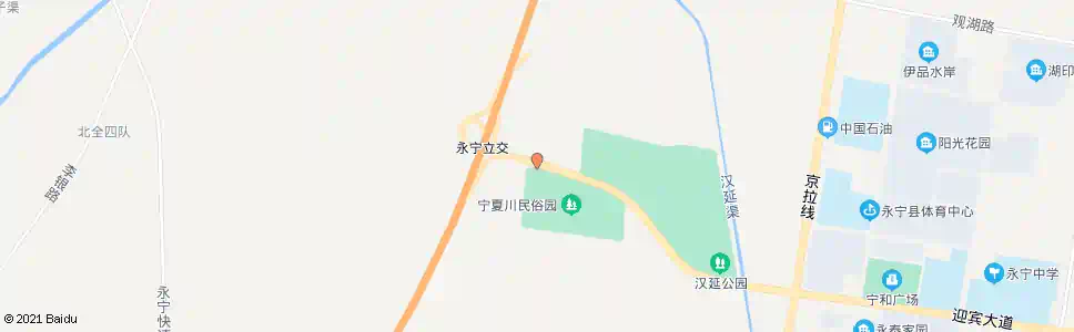 银川永宁高速路口_公交站地图_银川公交_妙搜公交查询2024