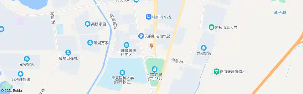 银川迎宾广场_公交站地图_银川公交_妙搜公交查询2024