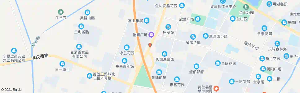 银川贺兰利民路口_公交站地图_银川公交_妙搜公交查询2024