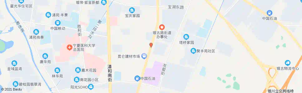 银川友爱小区_公交站地图_银川公交_妙搜公交查询2024