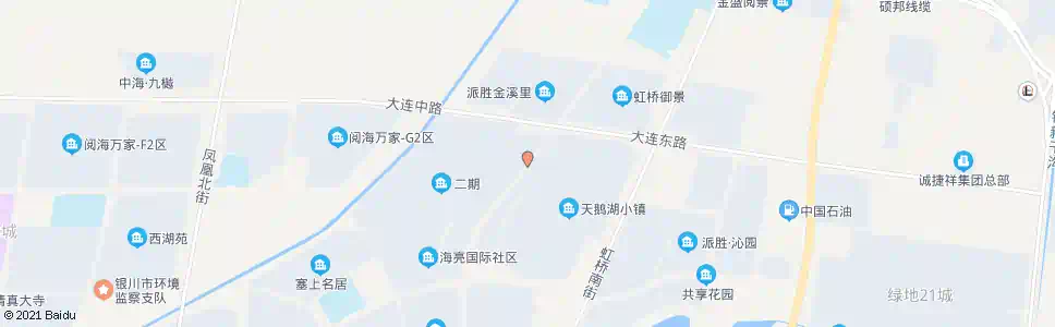 银川花园南街大连路口_公交站地图_银川公交_妙搜公交查询2024