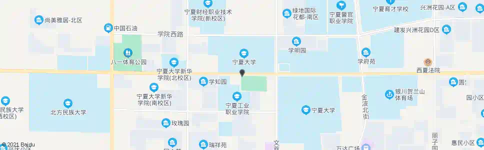 银川宁大北校区_公交站地图_银川公交_妙搜公交查询2024