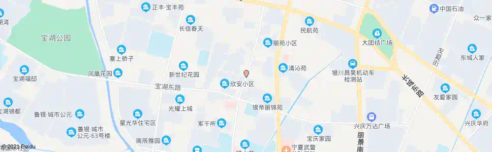 银川胜利街宝湖路口_公交站地图_银川公交_妙搜公交查询2024