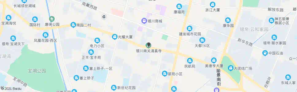 银川南关清真寺_公交站地图_银川公交_妙搜公交查询2024