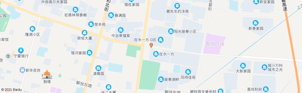 银川北京东路丽景街口_公交站地图_银川公交_妙搜公交查询2024