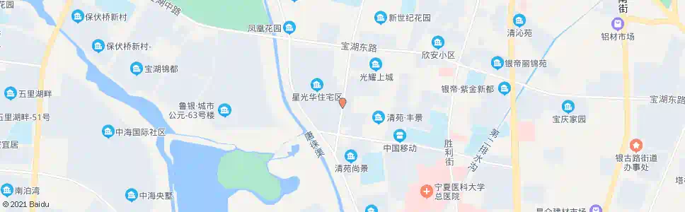 银川星光华小区_公交站地图_银川公交_妙搜公交查询2024