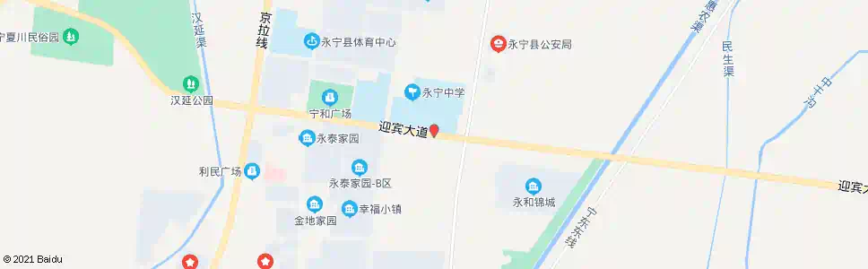 银川永宁中学_公交站地图_银川公交_妙搜公交查询2024