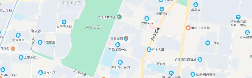 银川景墨家园_公交站地图_银川公交_妙搜公交查询2024