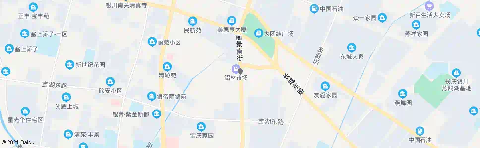 银川大团结广场南_公交站地图_银川公交_妙搜公交查询2024