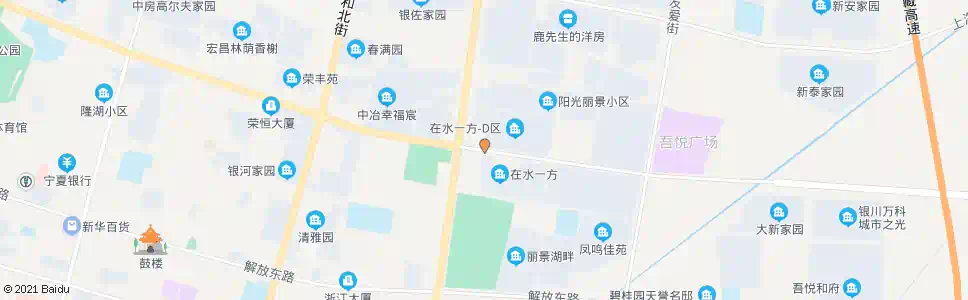 银川北京路丽景街口_公交站地图_银川公交_妙搜公交查询2024