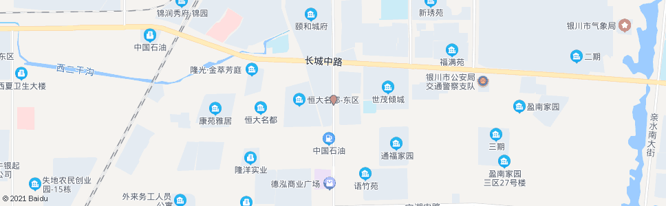 银川通达街长城路口_公交站地图_银川公交_妙搜公交查询2024