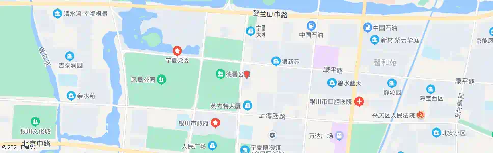 银川自治区档案馆_公交站地图_银川公交_妙搜公交查询2024