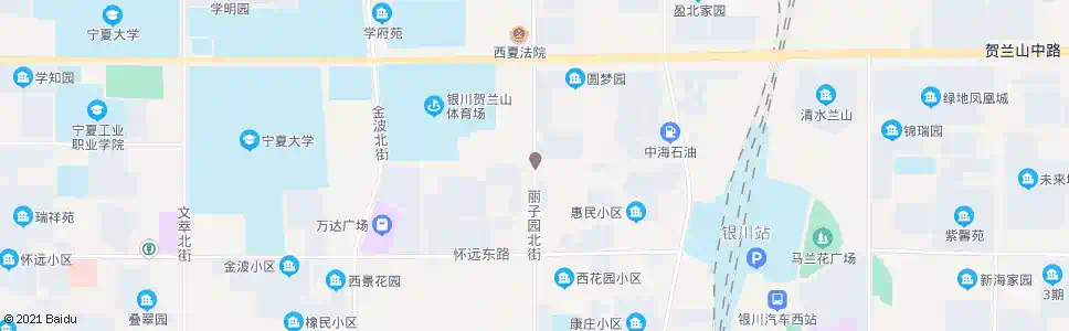 银川丽子园北街_公交站地图_银川公交_妙搜公交查询2024