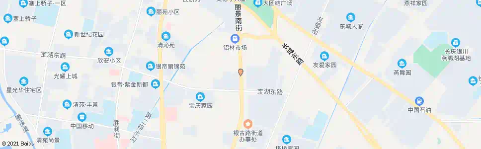 银川丽景街宝湖路口_公交站地图_银川公交_妙搜公交查询2024