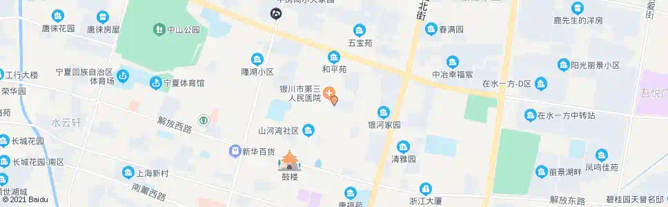 银川三医院_公交站地图_银川公交_妙搜公交查询2024