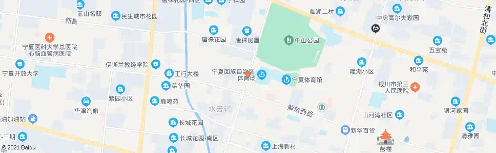 银川区体育场_公交站地图_银川公交_妙搜公交查询2024