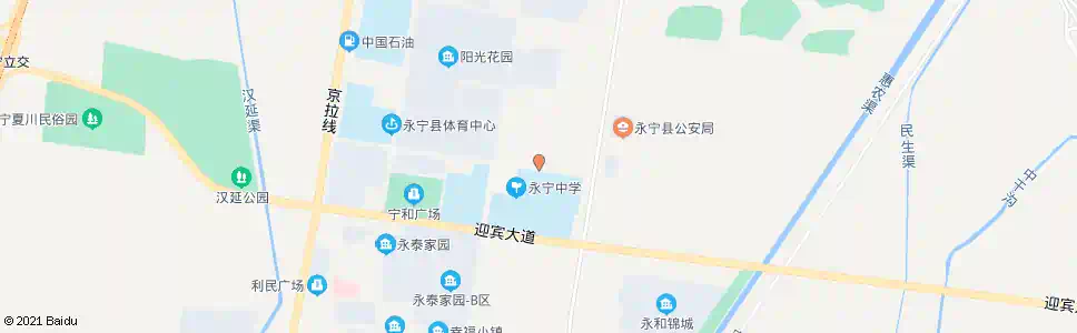 银川永宁中学北门_公交站地图_银川公交_妙搜公交查询2024