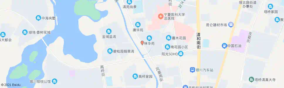 银川凤凰街六盘山路口_公交站地图_银川公交_妙搜公交查询2024