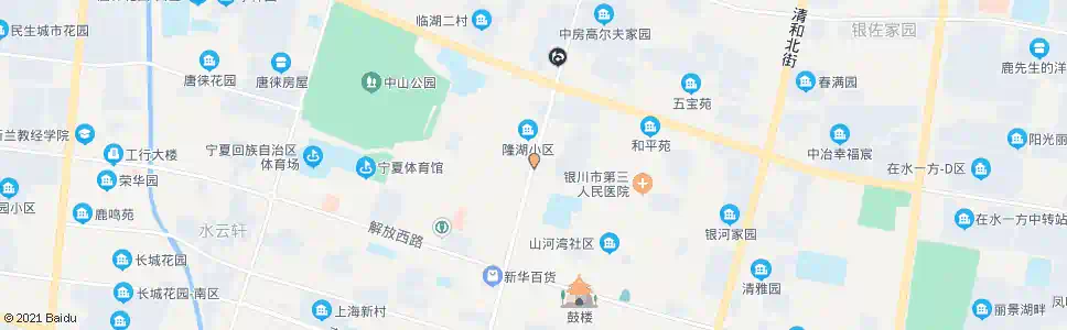 银川湖滨市场_公交站地图_银川公交_妙搜公交查询2024