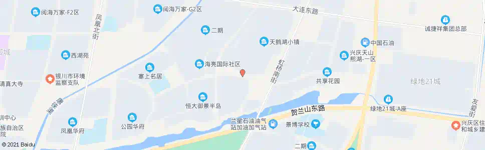 银川沙海路虹桥街口_公交站地图_银川公交_妙搜公交查询2024