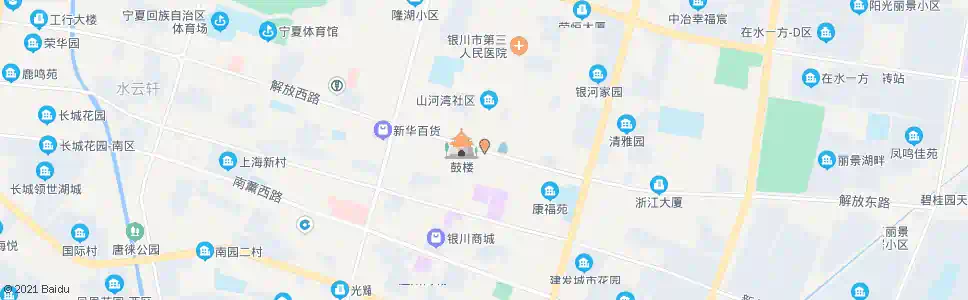 银川鼓楼_公交站地图_银川公交_妙搜公交查询2024