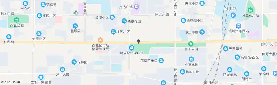 银川北京路金波街口_公交站地图_银川公交_妙搜公交查询2024