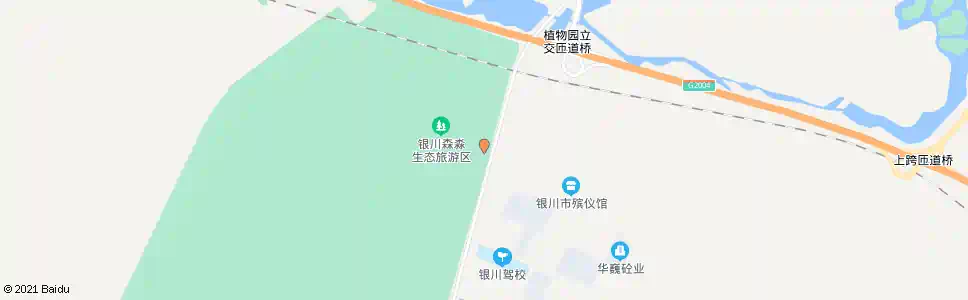 银川植物园_公交站地图_银川公交_妙搜公交查询2024