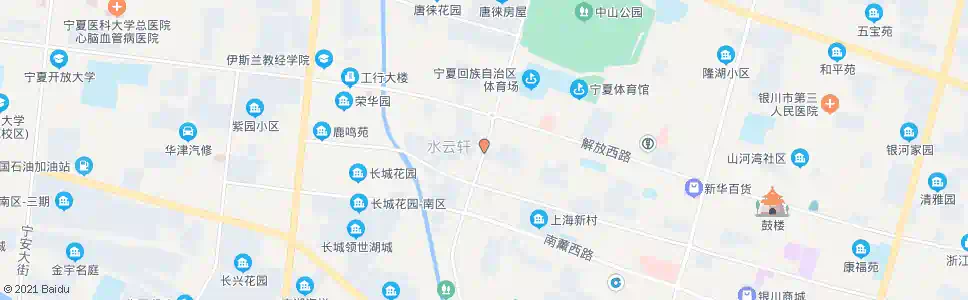 银川西门南_公交站地图_银川公交_妙搜公交查询2024