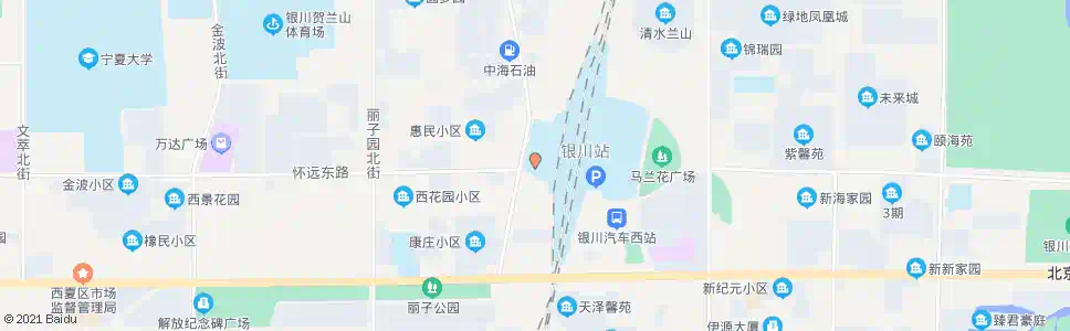 银川广场西路_公交站地图_银川公交_妙搜公交查询2024