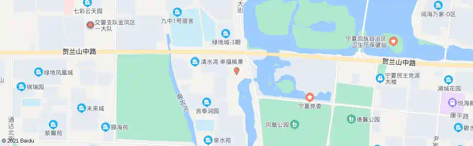 银川幸福枫景_公交站地图_银川公交_妙搜公交查询2024