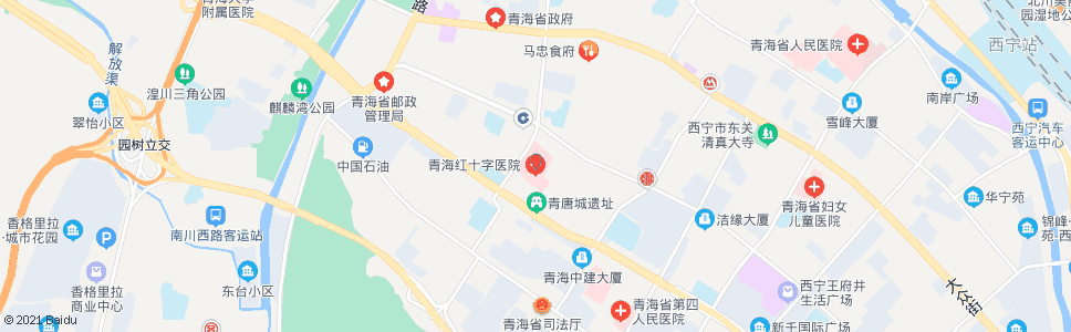 西宁红十字医院_公交站地图_西宁公交_妙搜公交查询2024