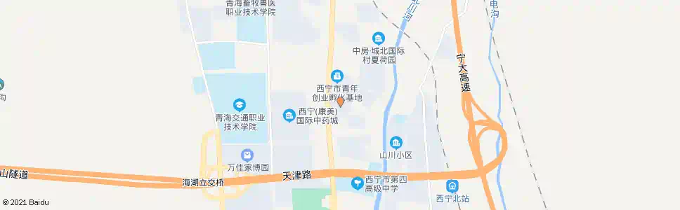 西宁新世纪花园北_公交站地图_西宁公交_妙搜公交查询2024