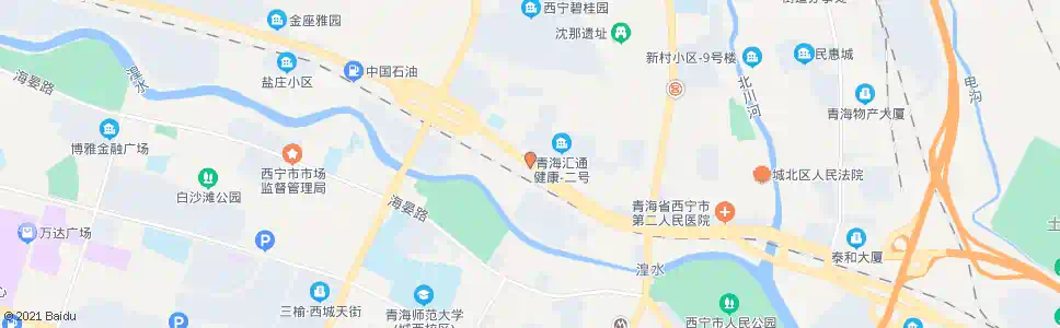 西宁海湖桥东_公交站地图_西宁公交_妙搜公交查询2024