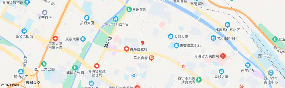 西宁北大街小学_公交站地图_西宁公交_妙搜公交查询2024