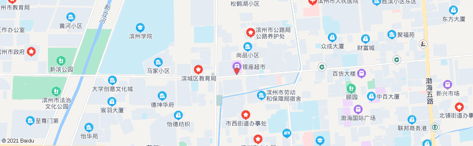 滨州银座黄河店_公交站地图_滨州公交_妙搜公交查询2024