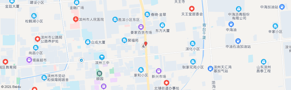 滨州第一加油站_公交站地图_滨州公交_妙搜公交查询2024